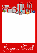 Cadeaux de No&euml;l sous un ciel rougeoyant